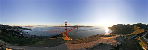 Above The Bunker At The Golden Gate Bridge 360 Panorama 360cities