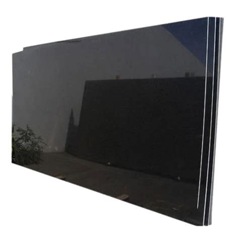 Mm Thick Rectangular Polished Finish Black Granite For Flooring Use