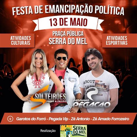 Confira Programação Da 28ª Festa De Emancipação Política De Serra Do