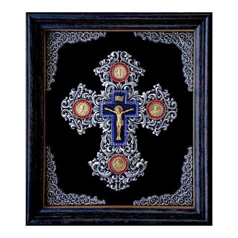 Cruce Ortodoxă Crucifix în Ramă De Perete K06 Artes