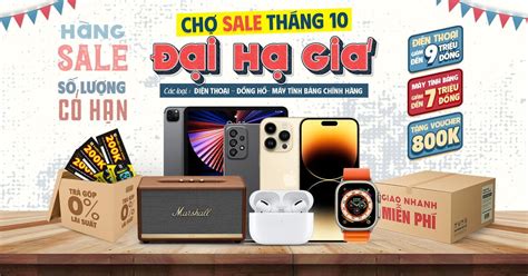 Chợ sale tháng 10 - Đại hạ giá: Flash Sale đồng giá 10.000đ, điện thoại