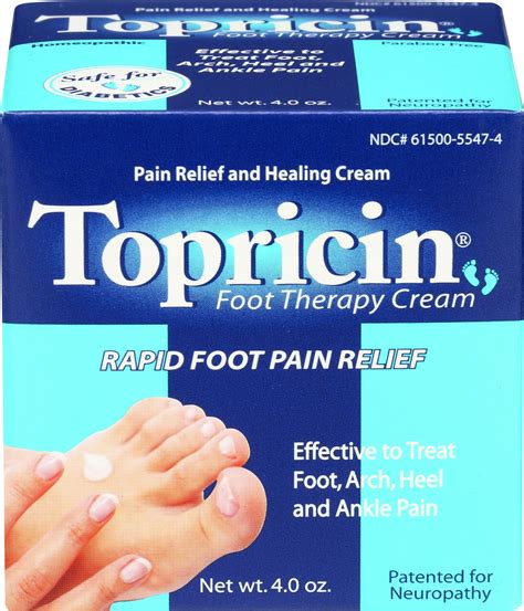 Topricin Foot Pain Relief Cream 4oz - Walmart.com
