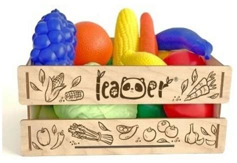 Детский игровой набор овощей и фруктов серии 'Органик' упакован в ...