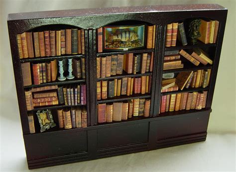 Unique Miniatures Museum Artifacts Old Bookcase Dollhouse