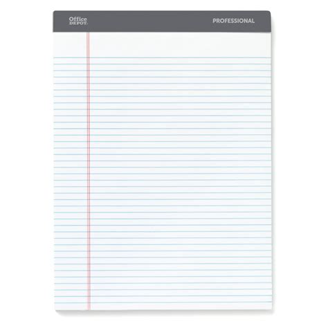 Professional Legal Pad, 8 1/2" x 11 3/4", Narrow Ruled, 200 Pages (100 ...