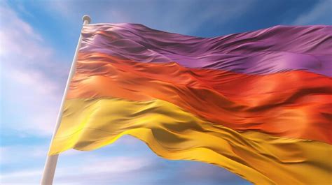 Bandera Del Orgullo Gay Realista Ia Generativa Foto Premium