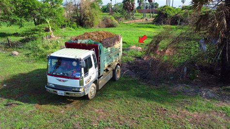 First Starting A New Project Landfill By Ton Truck Dozer Komatsu