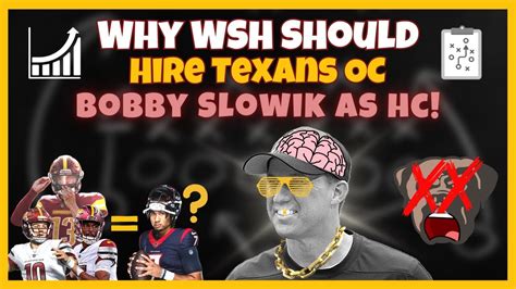 Why WSH Should Hire Texans OC Bobby Slowik As Head Coach The QB