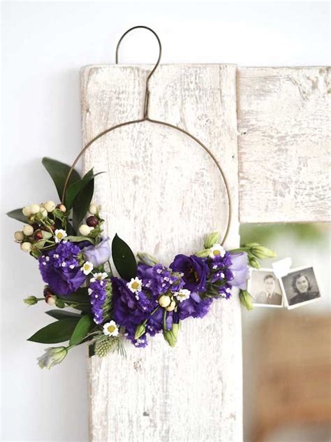rustic wire hanger wreath