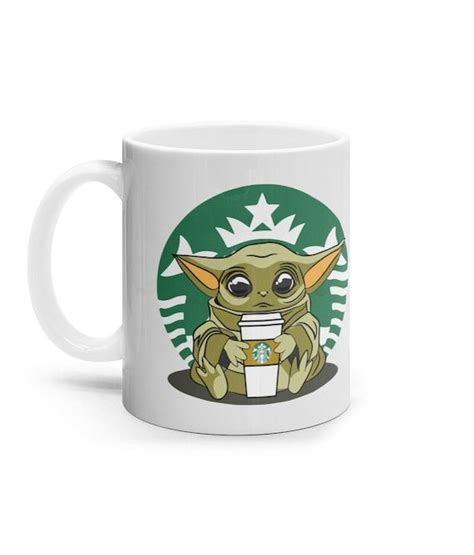 Star Wars Funny Baby Yoda Starbucks Coffee Mug Tea Cup Mug Birthday