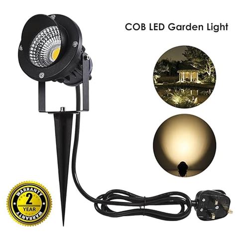 2 X Gu10 Outdoor Garden Spike Ground Mount Or Watt Light Ip65 Matt Black Uk Garden