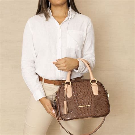 Bolsa Ba De Couro Chocolate Nude
