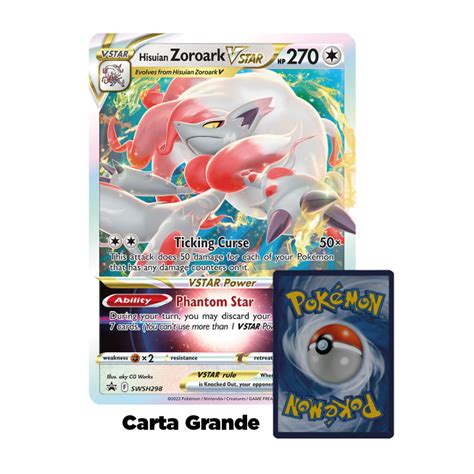 Hisuian Zoroark VSTAR SSP 298 Carta Jumbo Pokebox