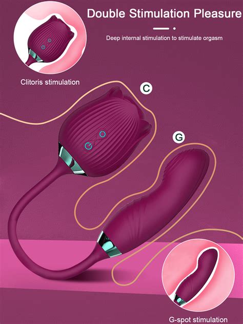 Rose Design Sex Toy Vagina Clit Stimulator For Women G Spot Vibrator Sucking Clit Stimulator
