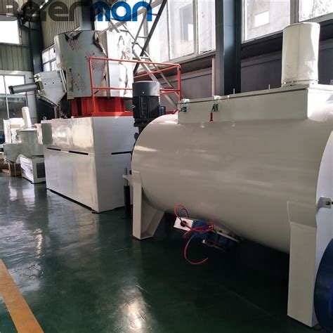 High Speed Hot Cold Pvc Powder Mixer Unit Horizontal Big Model Srl W L Mixing Coloring