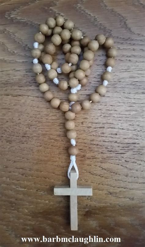 Handmade Olive Wood Rosary With Olive Wood Cross By Barbara G