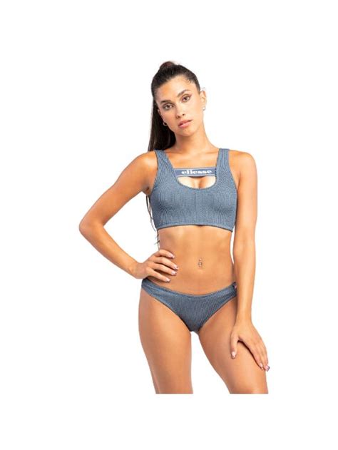 Ellesse Góra od bikini bikini EKCLE BIKINI TOP BLUE SGM14137402 Szary