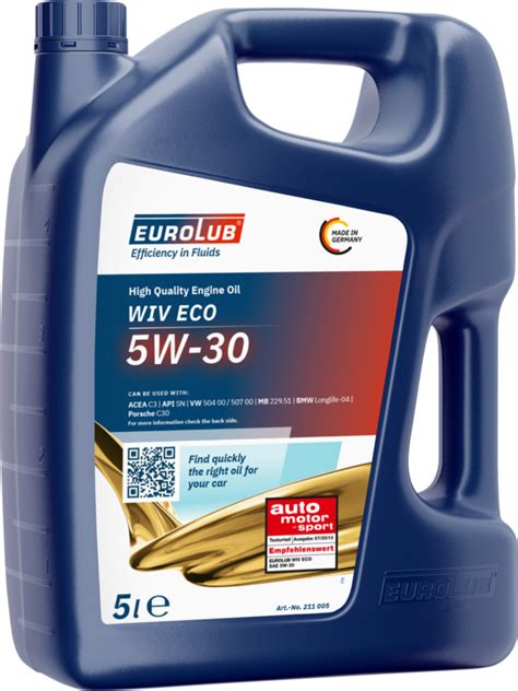 WIV ECO 5W-30 - 5 L | EUROLUB Onlineshop