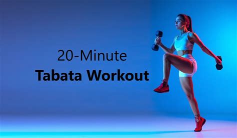 Full Body Tabata Workout Routine In 20 Minutes Efitnesshelp