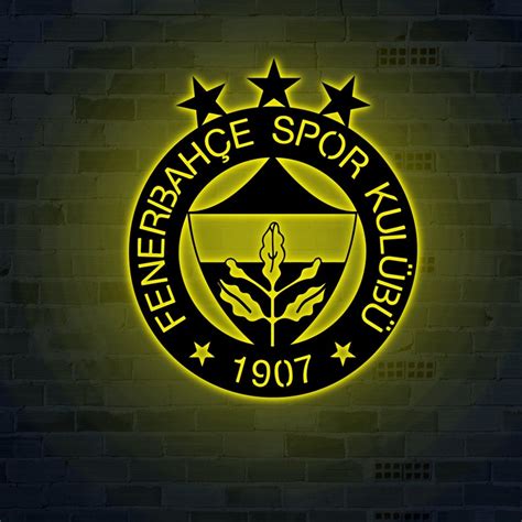 Metallwanddekor Led Fenerbah E Wanddekoration Led Fenerbah E Teamlogo