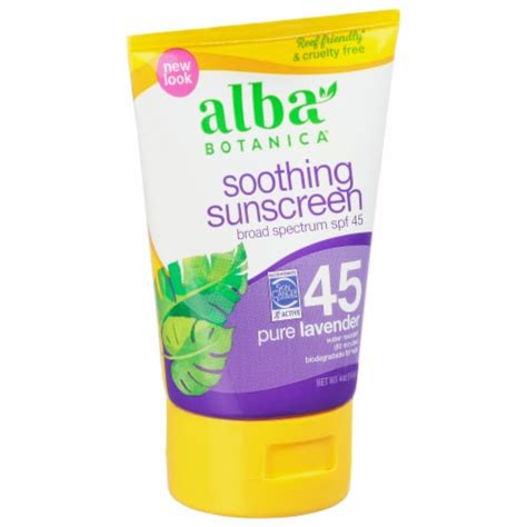 Alba Botanica Pure Lavender Sunblock Spf Fl Oz Smiths Food