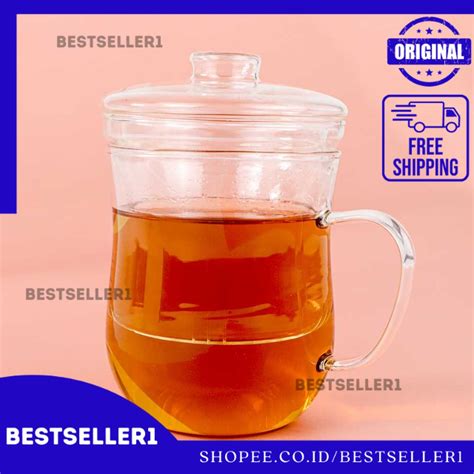 Jual Gelas Cangkir Minum Mug Teko Saringan Rempah Kopi Es Teh Set Kaca