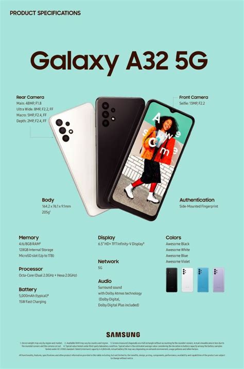 Samsung Galaxy A32 5g Estas Son Sus Características Completas Y Oficiales