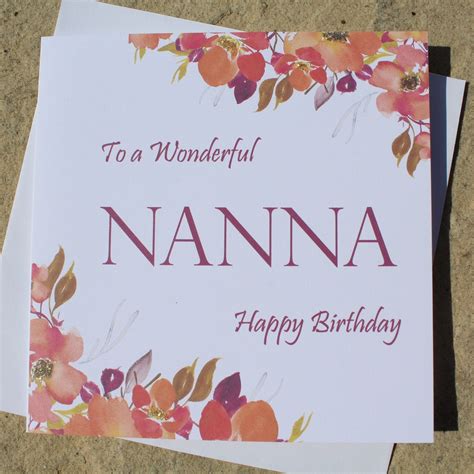 Personalised Happy Birthday Nannamumsisterniecegranddaughtercousin