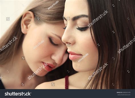Lovely Lesbian Couple Together Closeup Stock Photo Shutterstock