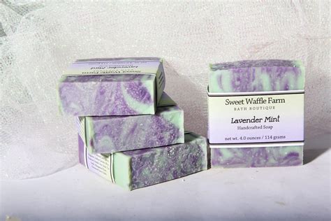 Lavender Mint Luxury Soap Sweet Waffle Farm