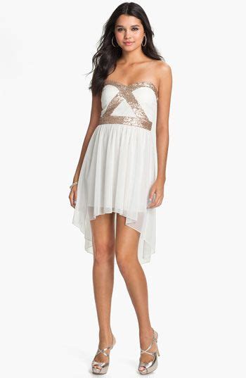 Trixxi Sequin Strapless Goddess Dress Juniors Nordstrom Goddess