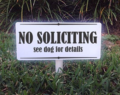 No Soliciting See Dog for Details No Soliciting Sign Beware - Etsy | No ...