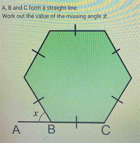 Solved A B And C Form A Straight Line Work Out The Value Of The