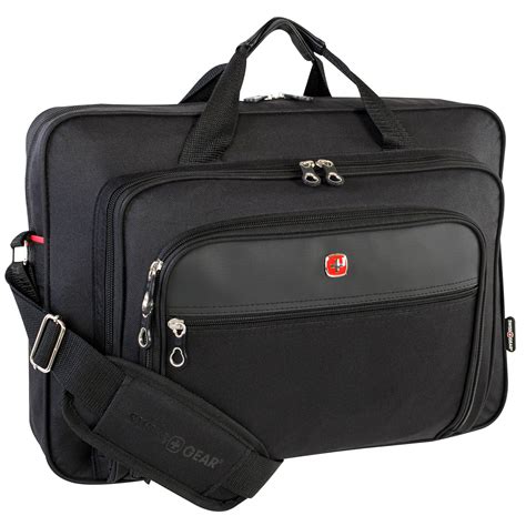 Swissgear Top Loading Laptop Messenger Bag Black Fits Laptops Up To