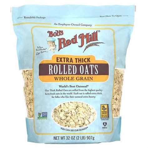 Bob S Red Mill Extra Thick Rolled Oats 907g Plantx Canada