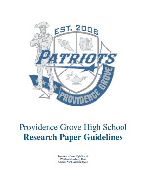 Fillable Online Providence Grove High School Fax Email Print PdfFiller