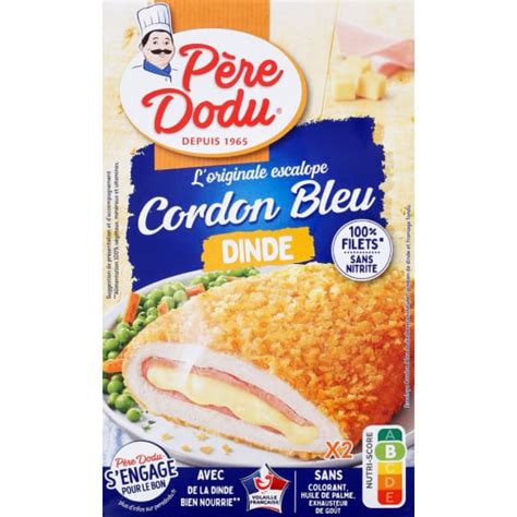 Père Dodu Escalope Cordon Bleu de dinde Monoprix fr