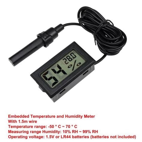 Mesure Thermique C Ble De Mini Sonde Num Rique Lcd Pour R Frig Rateur