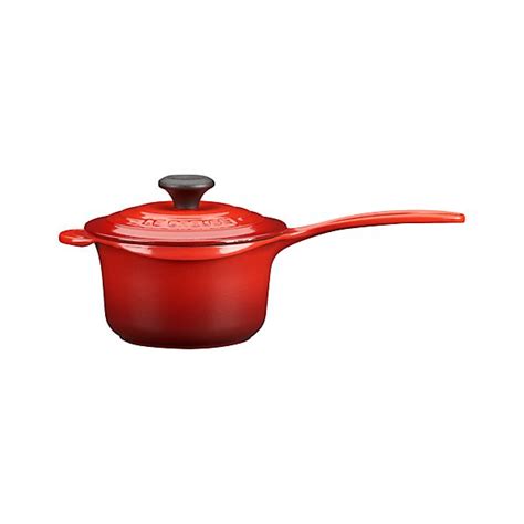 Le Creuset Signature Qt Cherry Saucepan With Lid Crate And Barrel