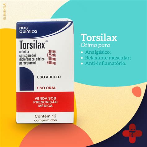 Torsilax E Anti-inflamatório - Real Farma - O Torsilax é um medicamento que contém carisoprodol ...