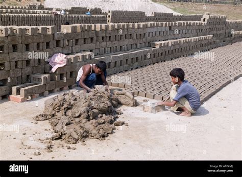 brick making factory  northern bangladesh stock photo alamy