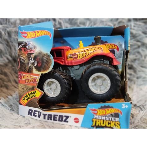 Hot Wheels Monster Trucks Scale Rev Tredz Loco Punk Vehicle Shopee Philippines