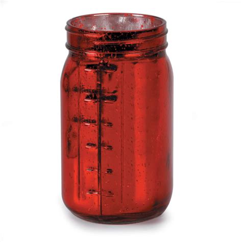 Mason Jar Decorations Red Mercury Glass Mason Jar