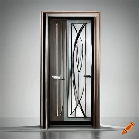 Modern Stainless Steel Door Design On Craiyon