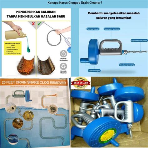 Jual S1 Kawat Pembersih Pipa Mampet 10 Meter Anti Sumbat Pipa Cleaner