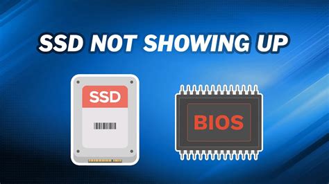 How To Fix Ssd Not Showing Up In Bios Ways Youtube