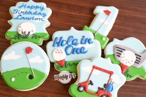 Golf Birthday Set Golf Birthday Golf Cookies First Birthday Cookies