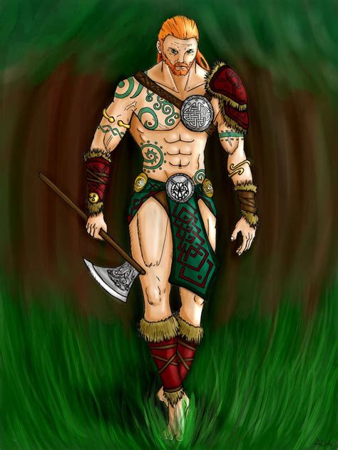 Celtic Warrior with colors by Darksigfried on deviantART | Celtic ...