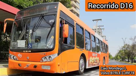 Caio Mondego L Volvo B7RLE CJRF78 Recorrido D16 Voy Santiago YouTube