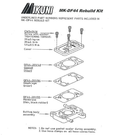 Motorcycle Fuel Pumps Motorcycle Parts Motors Genuine Mikuni DF44 211